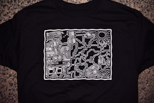 Load image into Gallery viewer, &quot;Under The Sun&quot; Trippy T-Shirt, Black
