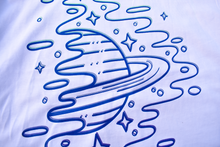 Load image into Gallery viewer, Trippy Space Saturn T-Shirt [SLEEPY.DESIGN]
