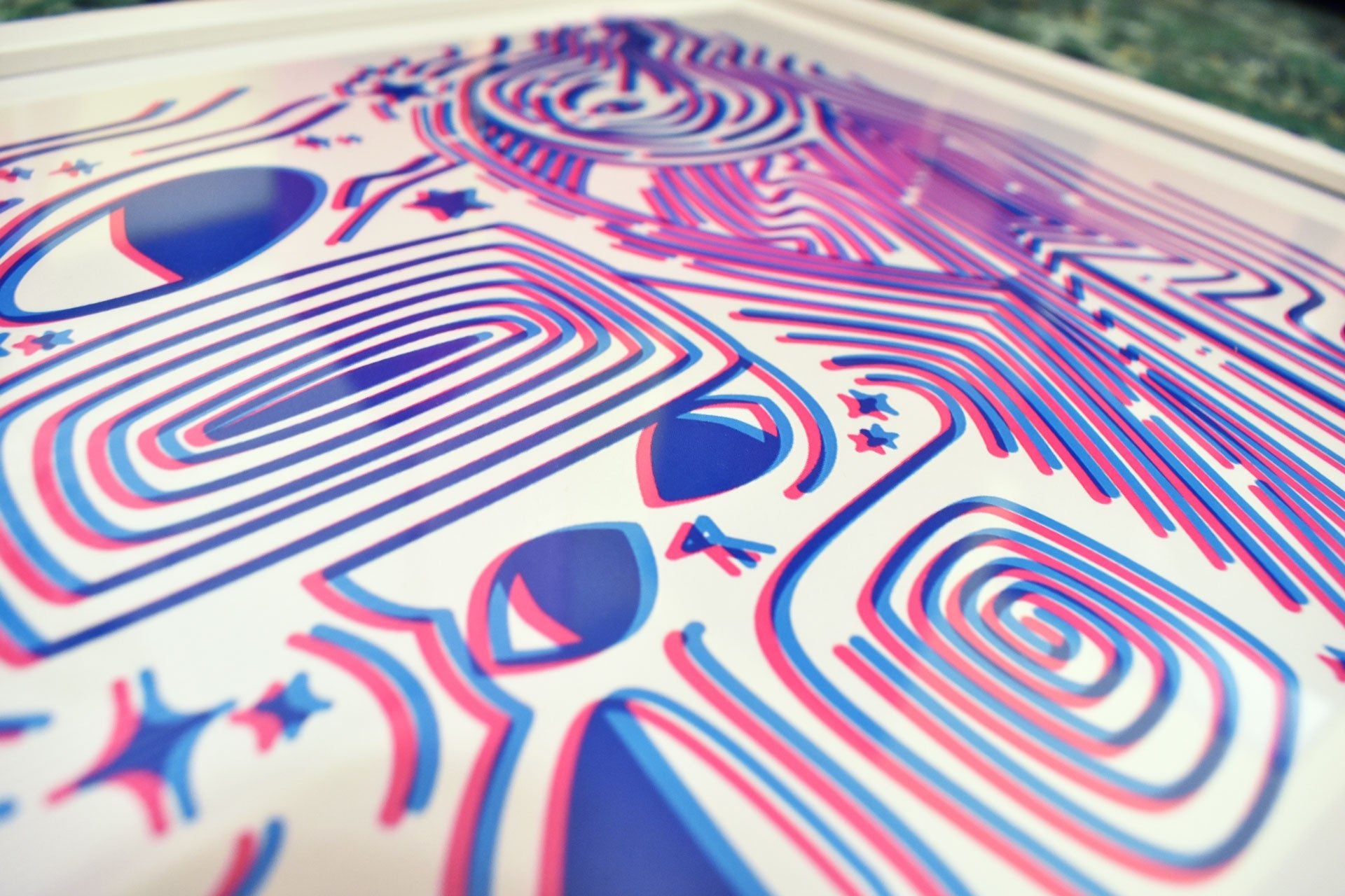 3D Wavy Cat Poster [SLEEPY.DESIGN]