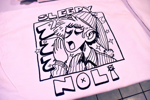 SLEEPY x NOLI Collab Shirt, White [SLEEPY.DESIGN] - SLEEPY.DESIGN